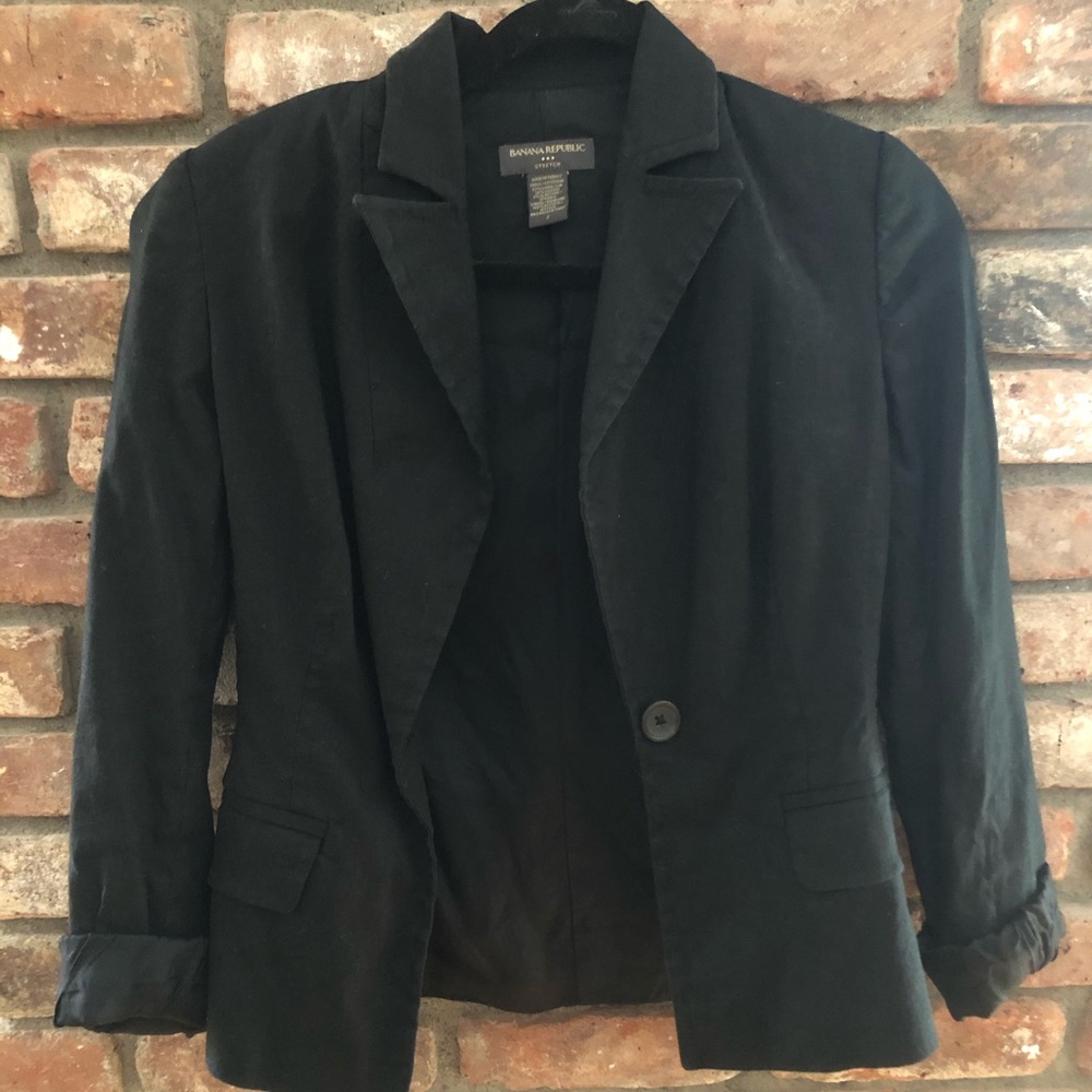 Banana republic linen blazer